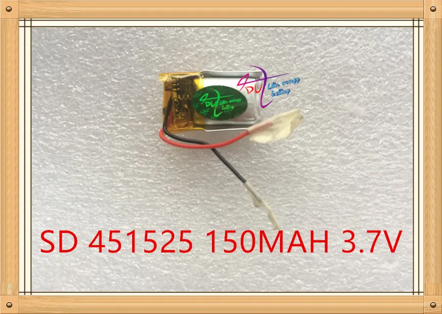 Литровая энергетическая батарея 3 7 в полимерная литиевая 451525 150 мАч Bluetooth