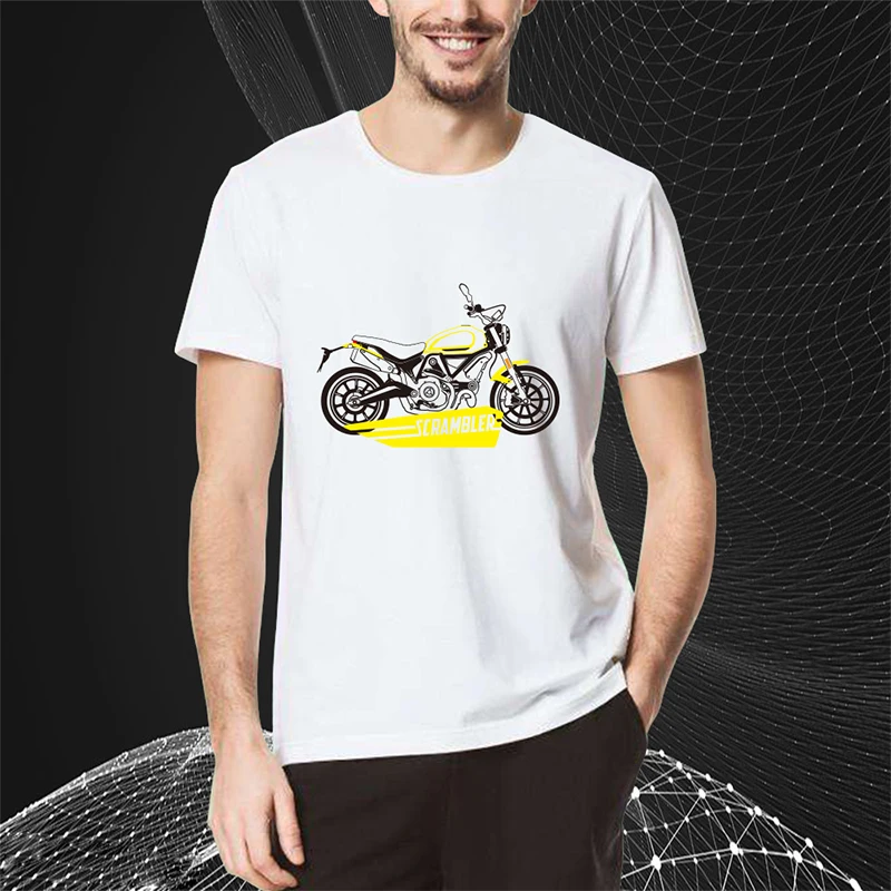 KODASKIN мотоцикл футболка футболки мужские Топы И Футболки для Ducati