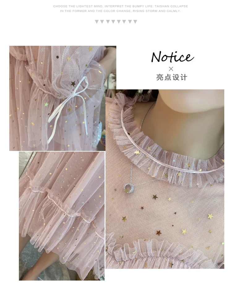 Платье oln, корейское платье Vestidos, Новое поступление,, новое летнее платье для беременных, Сетчатое платье феи, супер-Йо, домашнее украшение, цельнокроеное платье