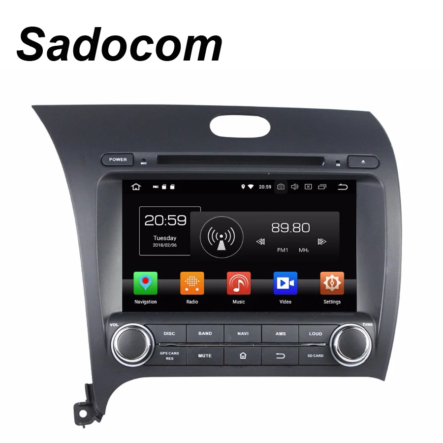 TDA7851 Android 8 0 для kia CERATO K3 FORTE 2013-2017 Восьмиядерный 4 Гб RAM автомобильное радио Wifi GPS