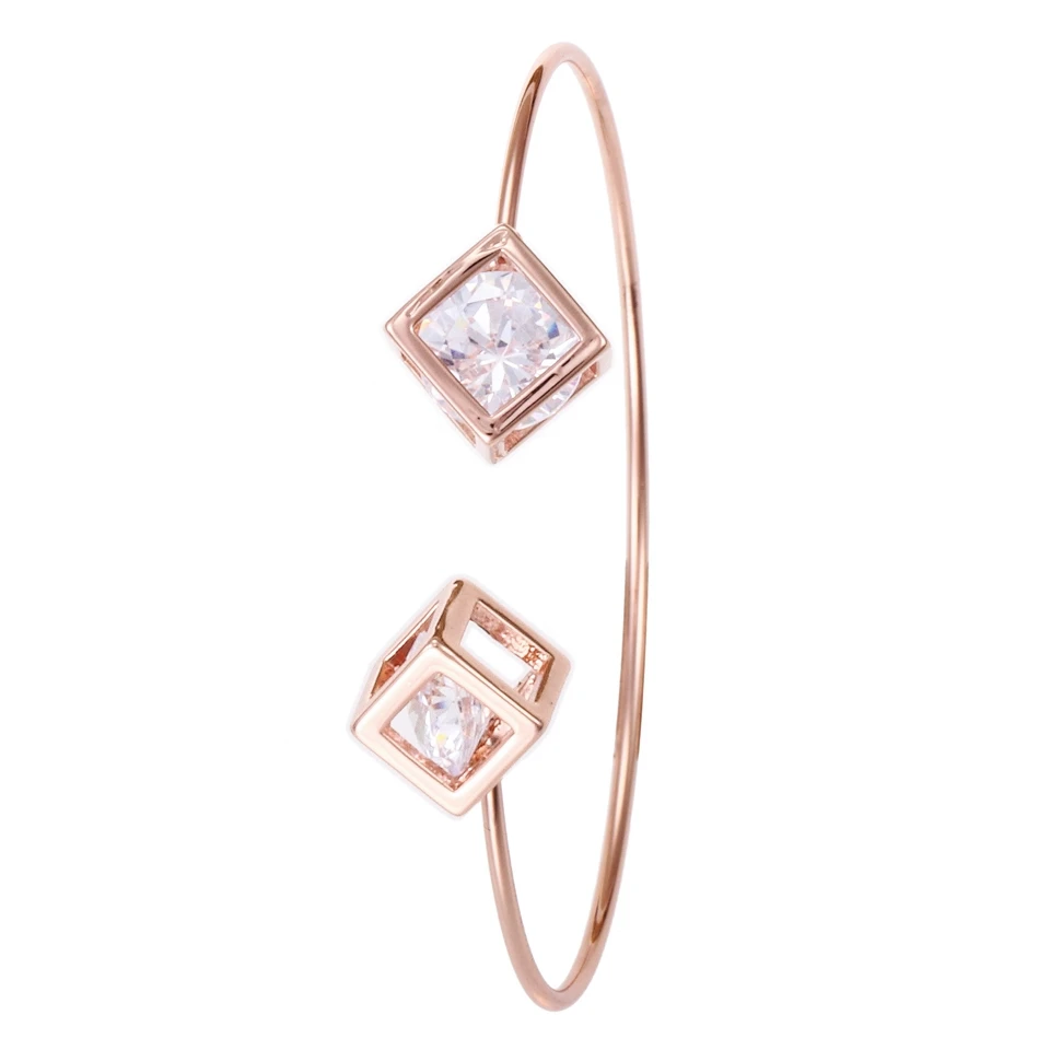 Модные браслеты Sivler для женщин нержавеющая сталь Золотая Роза лучший бренд