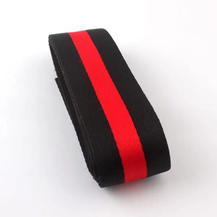X4 black-Width 3 cm Цветная полиэфирная полосатая Кепка с лентой, декоративная лента, Кант, тканевая полоска, широкие мужские и женские аксессуары для футболок, пояс diy - Цвет: X4 black-Width 3 cm