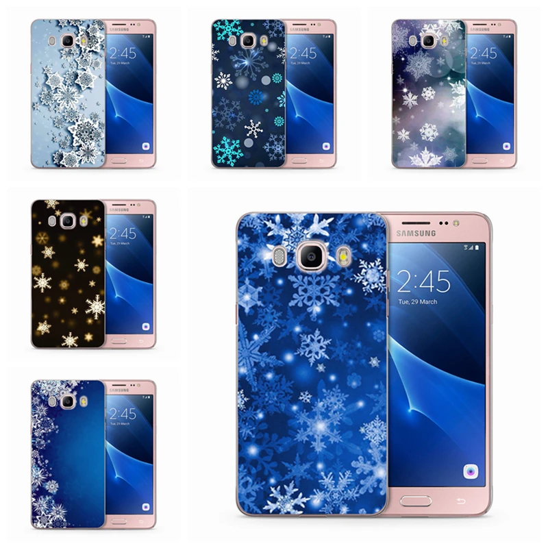 Модный Рождественский чехол для телефона с снежинками Samsung Galaxy J1 J3 J5 J7 J2 prime J120 J320