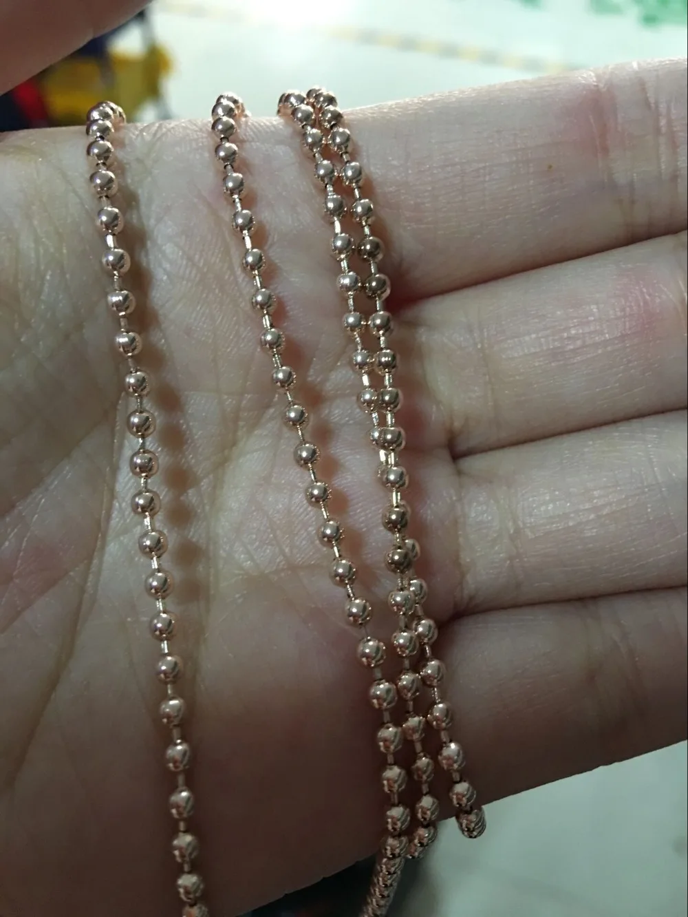 1 шт. 80 см граненая цепочка с шариком для моей монеты ожерелье подвеской