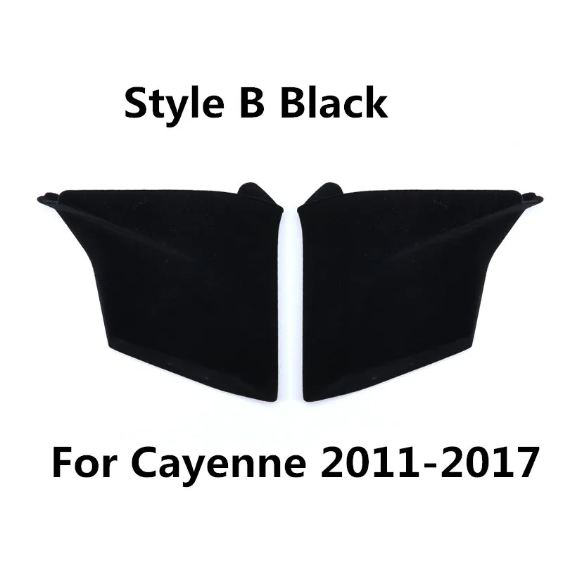Style B Black 2 шт. Автомобиль Центральной Консоли Боковая ручка ящик для хранения мобильного телефона органайзер для Porsche Cayenne 2011 2012 2013 - Название цвета: Style B Black