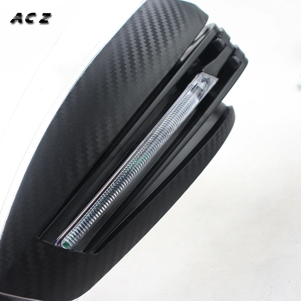 

ACZ Motorcycle 7/8" 22mm Hand Guards with LED Turn Signal Light Carbon Look Hand Protection Universal For Yamaha Honda Kawasaki