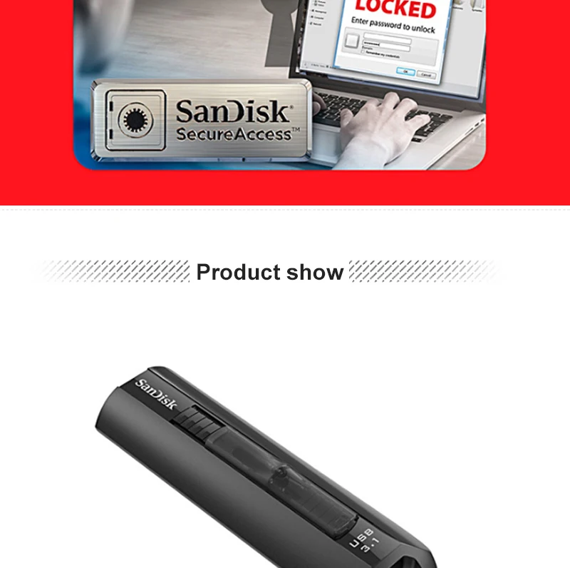 Двойной Флеш-накопитель SanDisk CZ800 для экстремальных условий Go USB 3,1 флеш-накопитель 128 ГБ флэш-накопитель 64 Гб повышенной Скорость 200 МБ/с. USB Memory Stick устройства хранения данных U диск