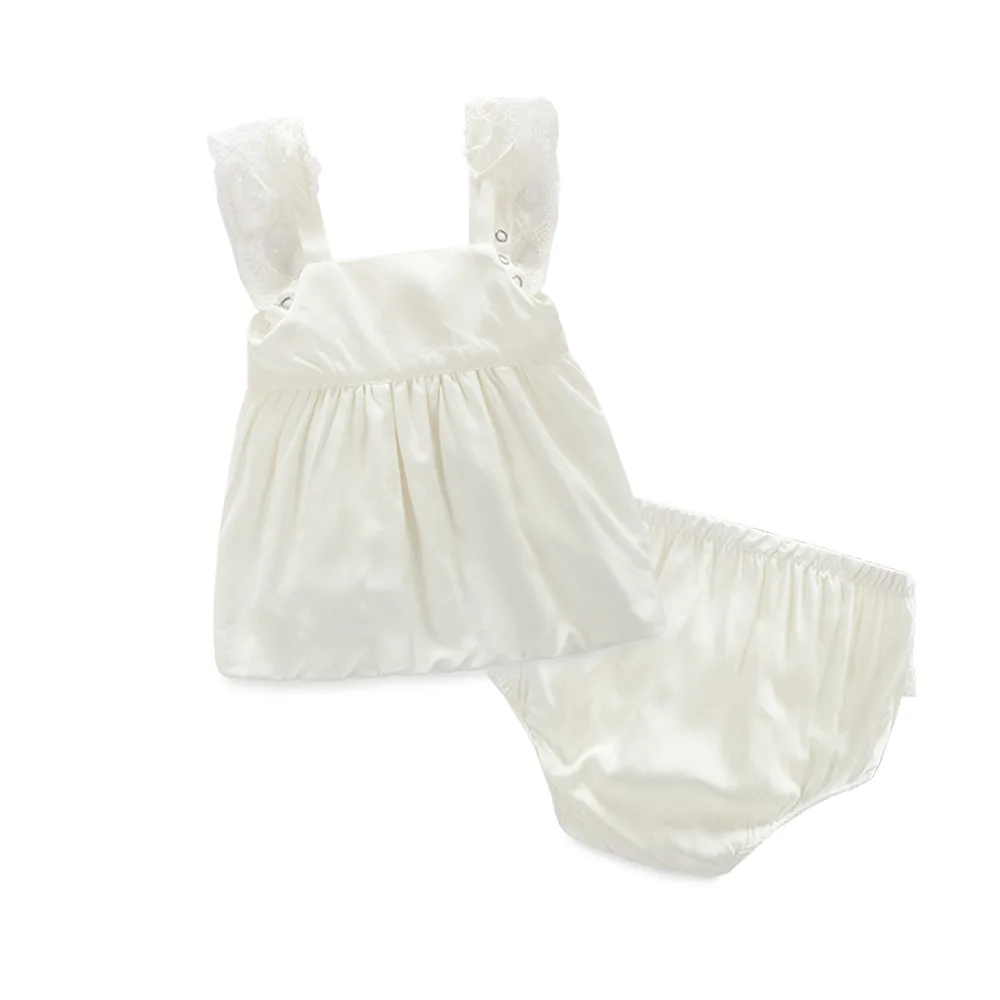 

Retail 1pset Baby Infant Princess Lace Dress+shorts,2pcs Clothing Set Newborns Girls Dresses Suits 0-2age