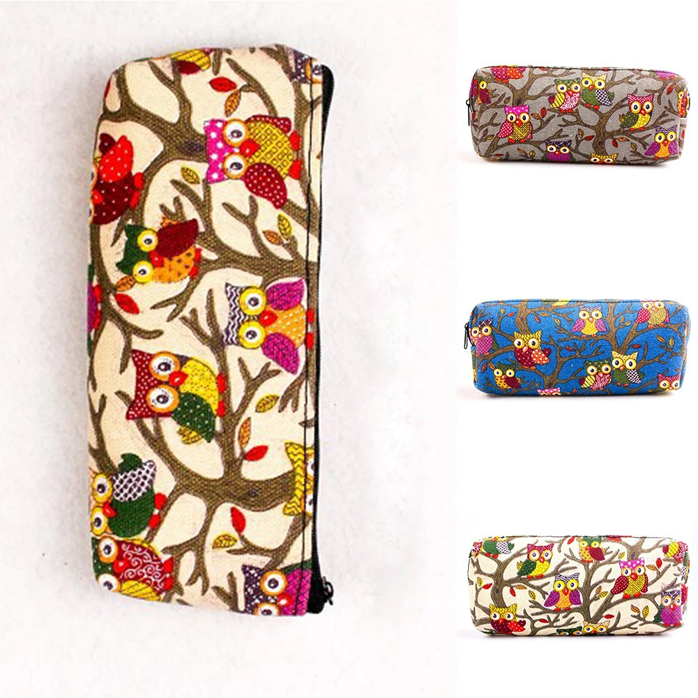 Новая милая сова Косметическая Печать Макияж сумка для хранения милый