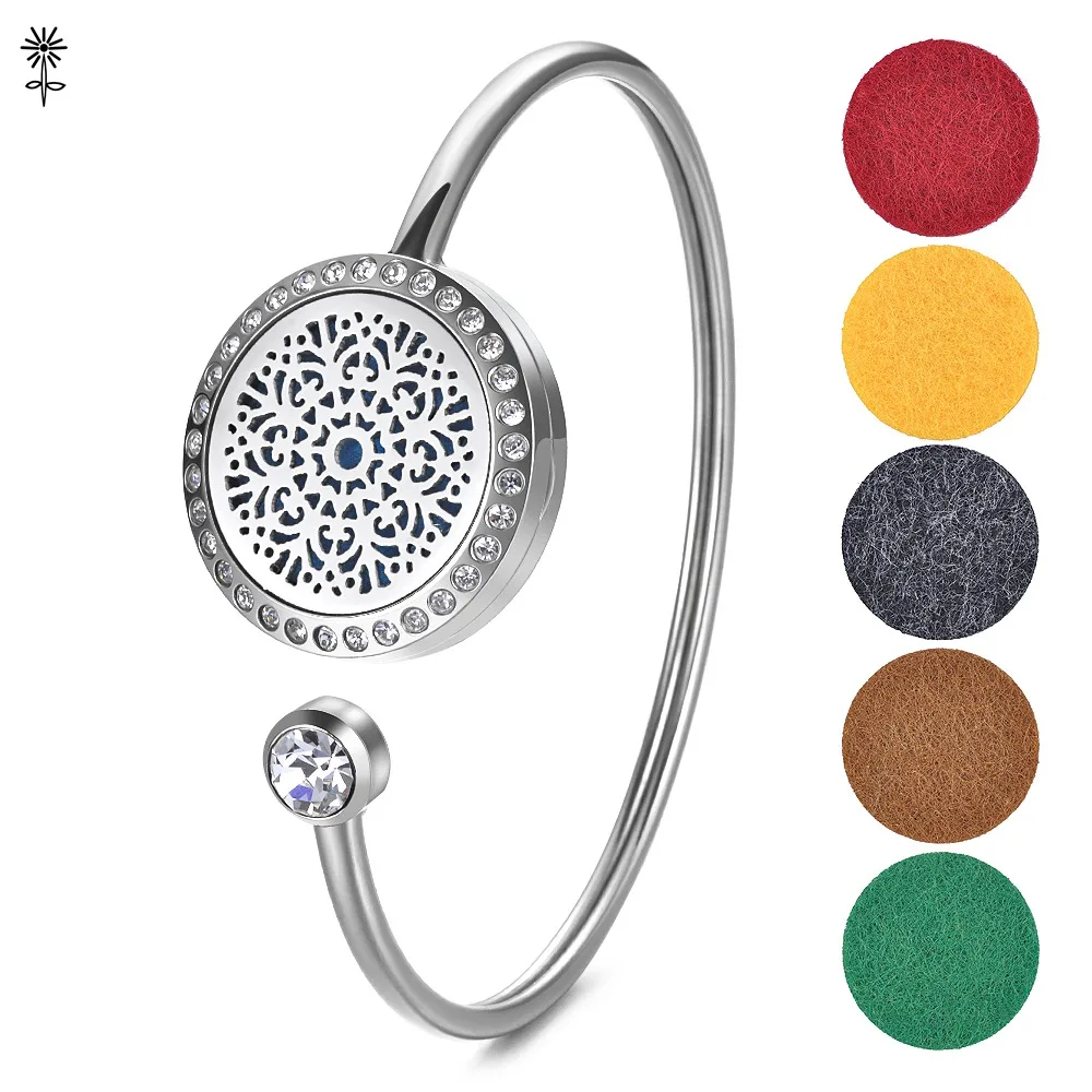 Нержавеющая сталь эфирных масел аэрозольный распылитель духов медальон браслет