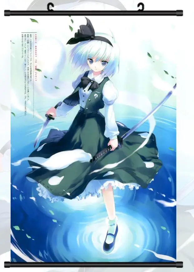 Японское аниме TouHou Project Perfect Cherry Blossom sexy girl Youmu Konpaku домашний декор настенные