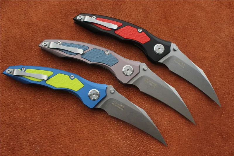 Высокое качество, Maxace красный/желтый/синий queen складной нож, алюминий, G-10 инкрустация(" Stonewash), Открытый Кемпинг Охота ручные инструменты