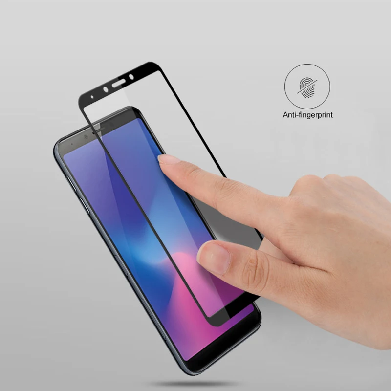 Закаленное стекло с полным покрытием для Samsung Galaxy A6S 2 шт. | Мобильные телефоны и