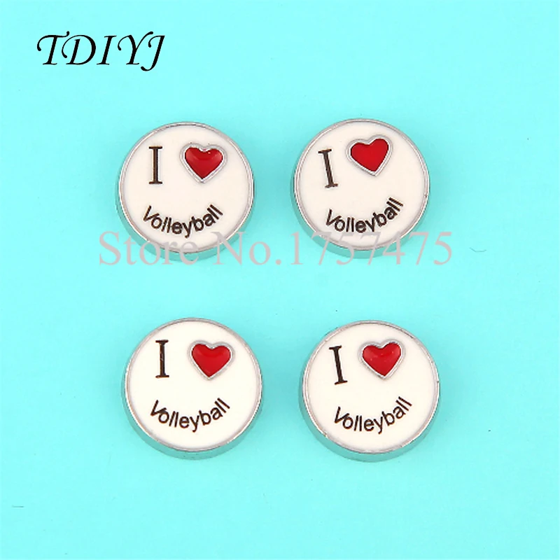 

TDIYJ Новинка 7 мм Сплав I люблю волейбол плавучие DIY Подвески для стеклянного медальона для женщин ювелирные изделия 20 шт.