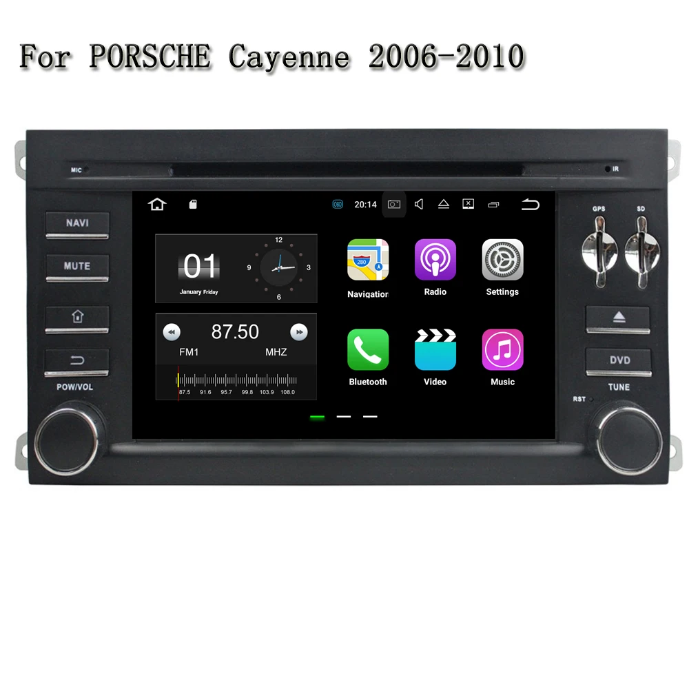 Android 8.1.0 автомобильный мультимедийный плеер gps Navi для PORSCHE Cayenne 2006 2010 автомобиля