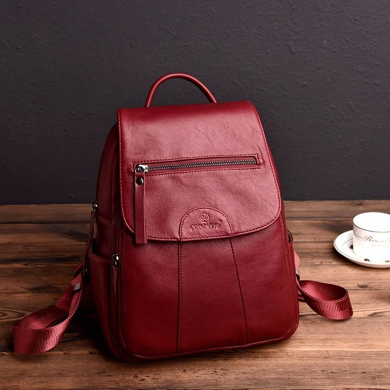 Женские кожаные рюкзаки, высокое качество, Mochila Feminina, школьный рюкзак в консервативном стиле для девочек, повседневный рюкзак для путешествий, женский рюкзак