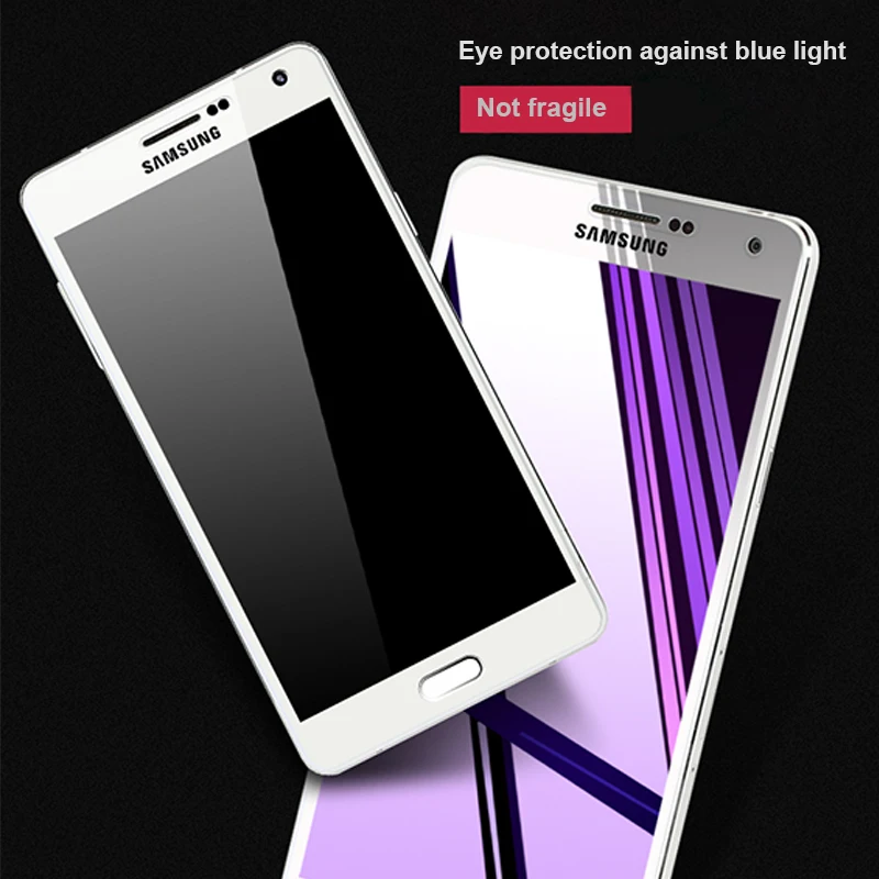Для samsung a7 2018 стеклянная пленка 3D покрытие экрана анти-синий HD для galaxy note 8 9