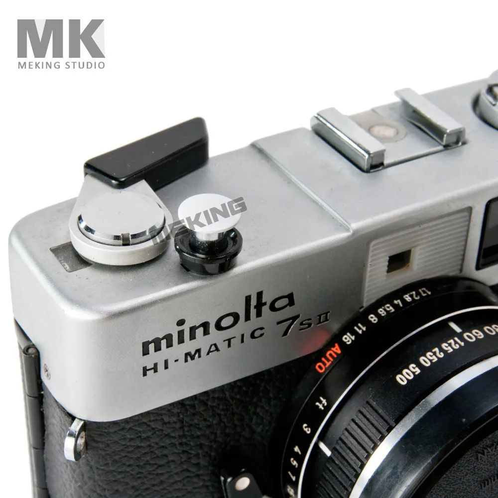 Selens цветная цифровая камера Мягкая кнопка спуска затвора с винтом белая выпуклая