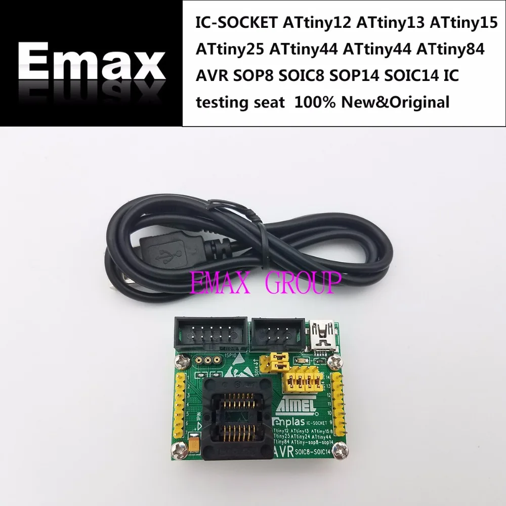 IC SOCKET ATtiny12 ATtiny13 ATtiny15 ATtiny25 ATtiny44 ATtiny84 AVR SOP8 SOIC8 SOP14 SOIC14 тестирования сиденья