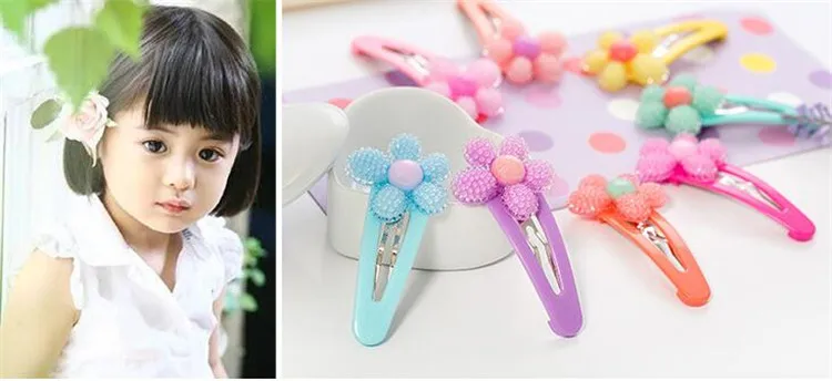 Новая девушка шпилька с хрустальными стразами заколка Kawaii шпильки Бант Цветок цветок детская заколка 1 пара заколка для волос аксессуары для волос для девочек