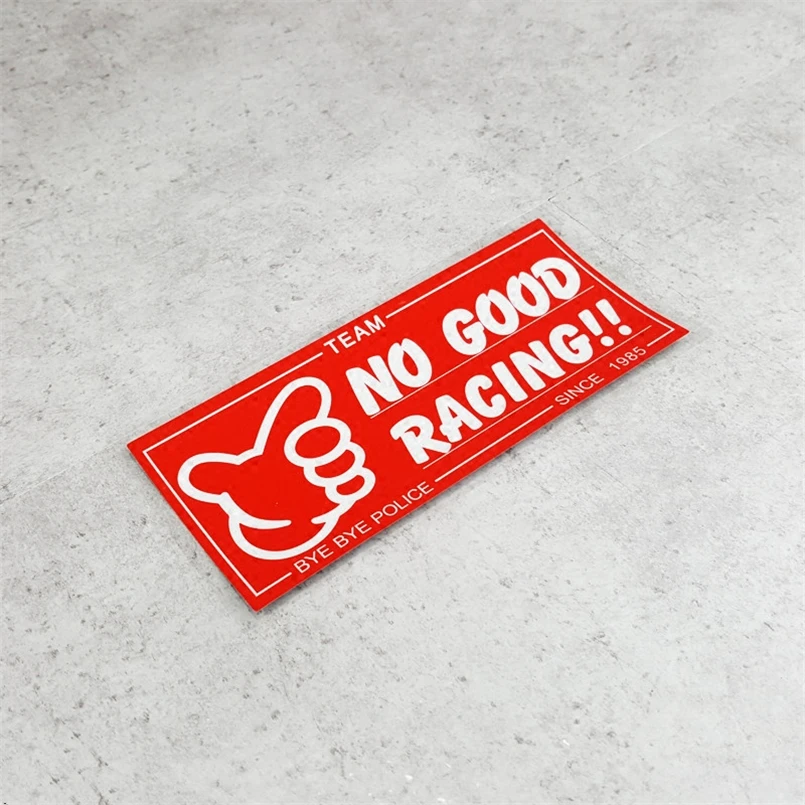 180x80mm Japan JDM NO GOOD RACING POLICE с 1985 автомобильные наклейки для мотоциклетного шлема