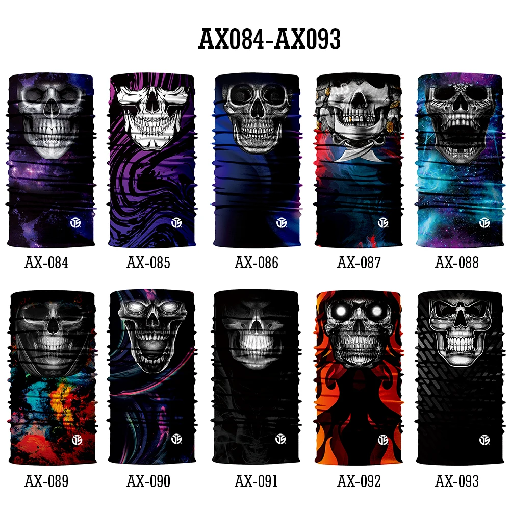 Череп повязка на голову Ghost шеи Gaiter Скелет мотоциклетная маска трубка щит мото