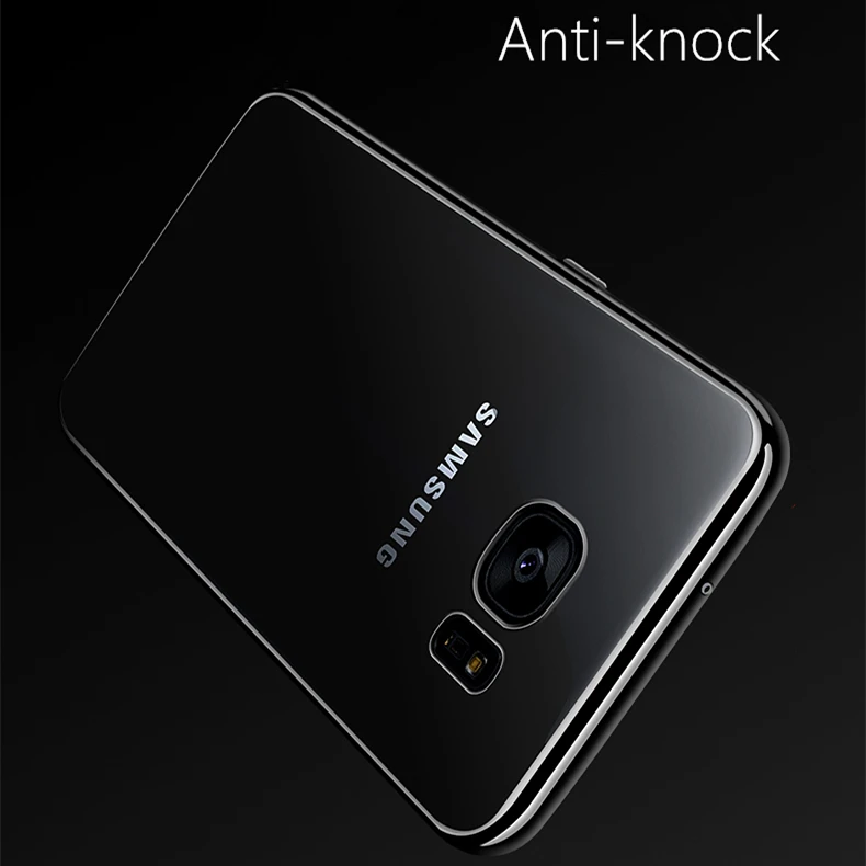 For SAMSUNG GALAXY S7 Edge S8 S9 A5 A7 J4 J6 J3 J5 2016 J7 Prime 2017 A8 A6 Plus 2018 Transparent Soft Plating Phone Case Cover |
