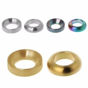 Комплект гидравлических тормозных суппортов прокладка для велосипеда M6, 2 шт.комплект, запчасти для горных велосипедов из титанового сплава, выпуклые, вогнутые, полые кольца для шайбы