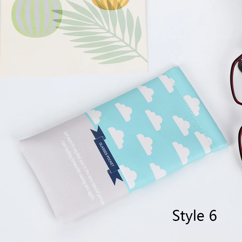 Style 6 bag Портативный Карманный чехол для солнцезащитных очков унисекс из искусственной кожи защита для очков водонепроницаемая сумка на шнурке модные аксессуары - Цвет: Style 6 bag