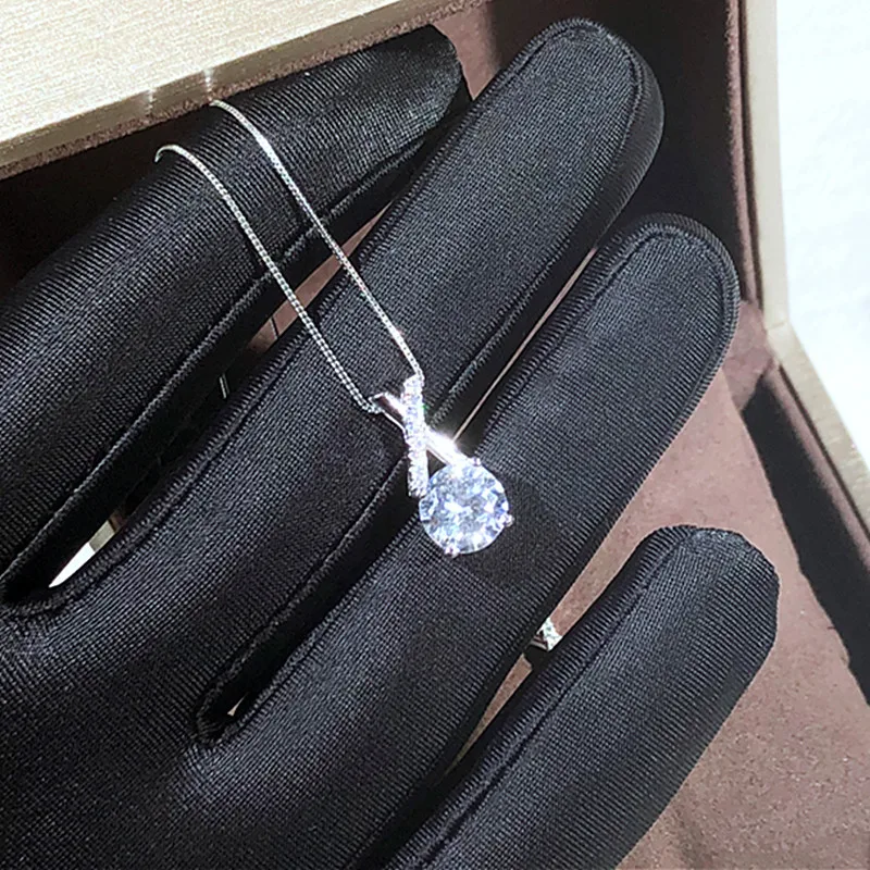 2019 Новое поступление Настоящее серебро 925 проба цепочка ожерелье с буквой Х