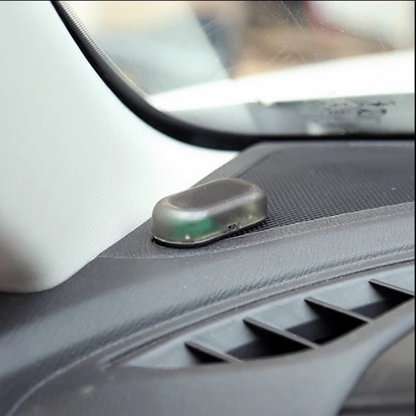 Фальшивая Солнечная Автомобильная сигнализация светодиодный свет