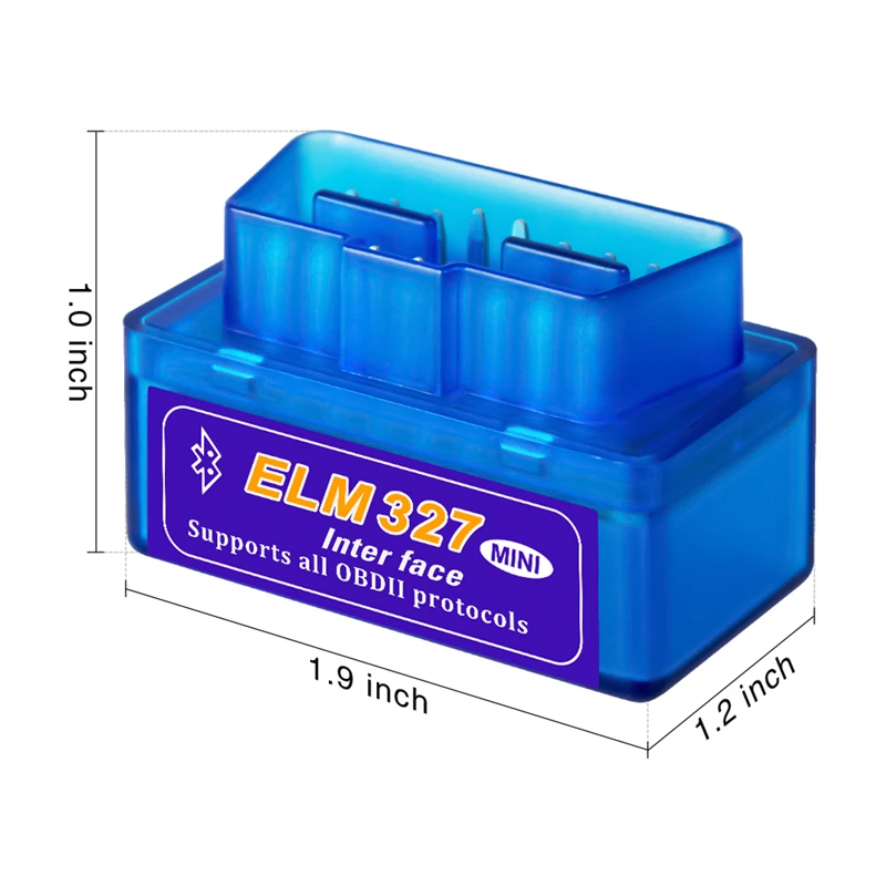1PC ELM327 V2.0 Bluetooth OBD2 Mini 2.0 Interface OBD 2 Auto Diagnostic-Tool ELM 327 Works ON Android Torque/PC v 2.1 BT adapter |