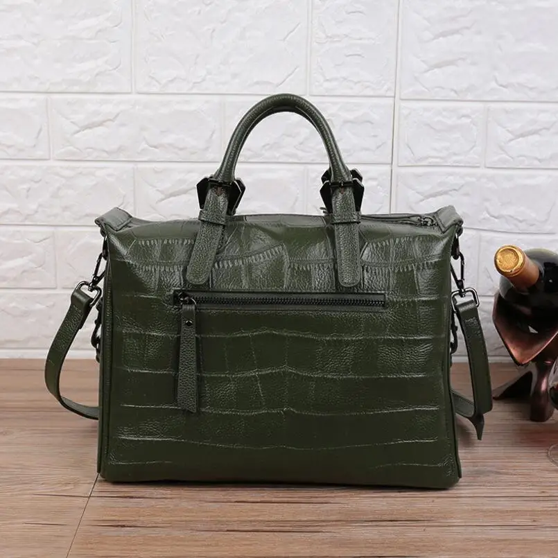 Женская сумка из натуральной кожи с тиснением лисий хвост и Лилия|bag high quality|women