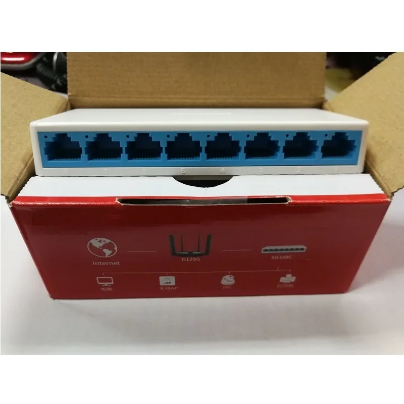Бесплатная доставка 8 Порты высокое Скорость Gigabit мини сетевой коммутатор gigabit RJ45