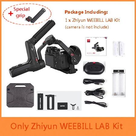 weebill w wb-grip Zhiyun weebill лаборатории 3-осевой Карманный Стабилизатор Для беззеркальных Камера s, Zhiyun weebill для sony a6500 A7M3 Panasonic Камера - Цвет: weebill w wb-grip