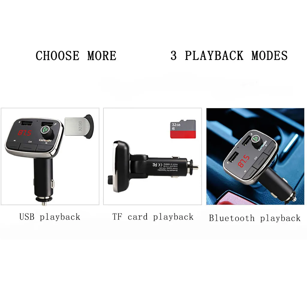 Беспроводной Bluetooth FM модулятор передатчик автомобильный комплект громкой радио
