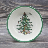 set of 4 ceramic christmas tree bowl tableware dessert bowl kitchenware tool 6 inch bowl children eating bowl children gift