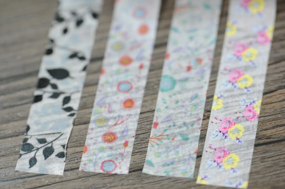 Бесплатная доставка красивая Высококачественная бумажная лента washi 15 мм * 10
