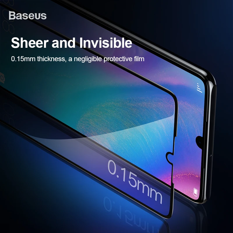Baseus 0,15 мм ультра тонкий мягкий протектор экрана для huawei P30 полноэкранный изогнутый противовзрывная Защитная пленка для Защитное стекло для телефона пленка