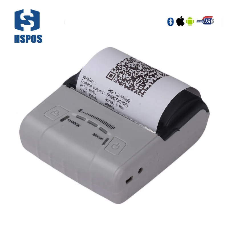 80 мм тепловой карман USB чековый принтер IOS портативный для Android Bluetooth Качество