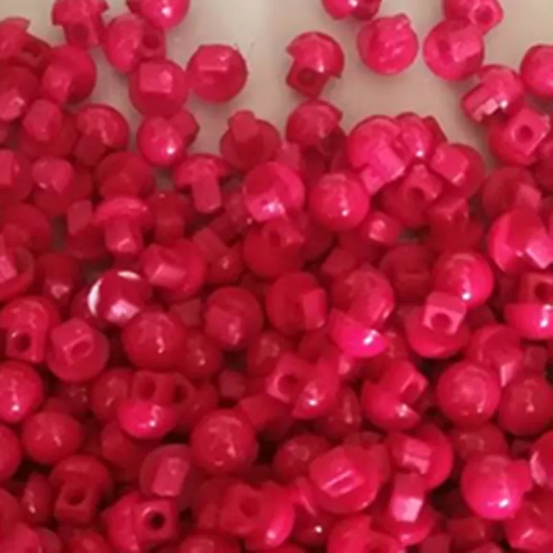 DIY Кукла Одежда Доступные цвета кнопки гриб пряжка 5 мм лысый голова пряжка-Azone Blyth momoko - Цвет: Красный