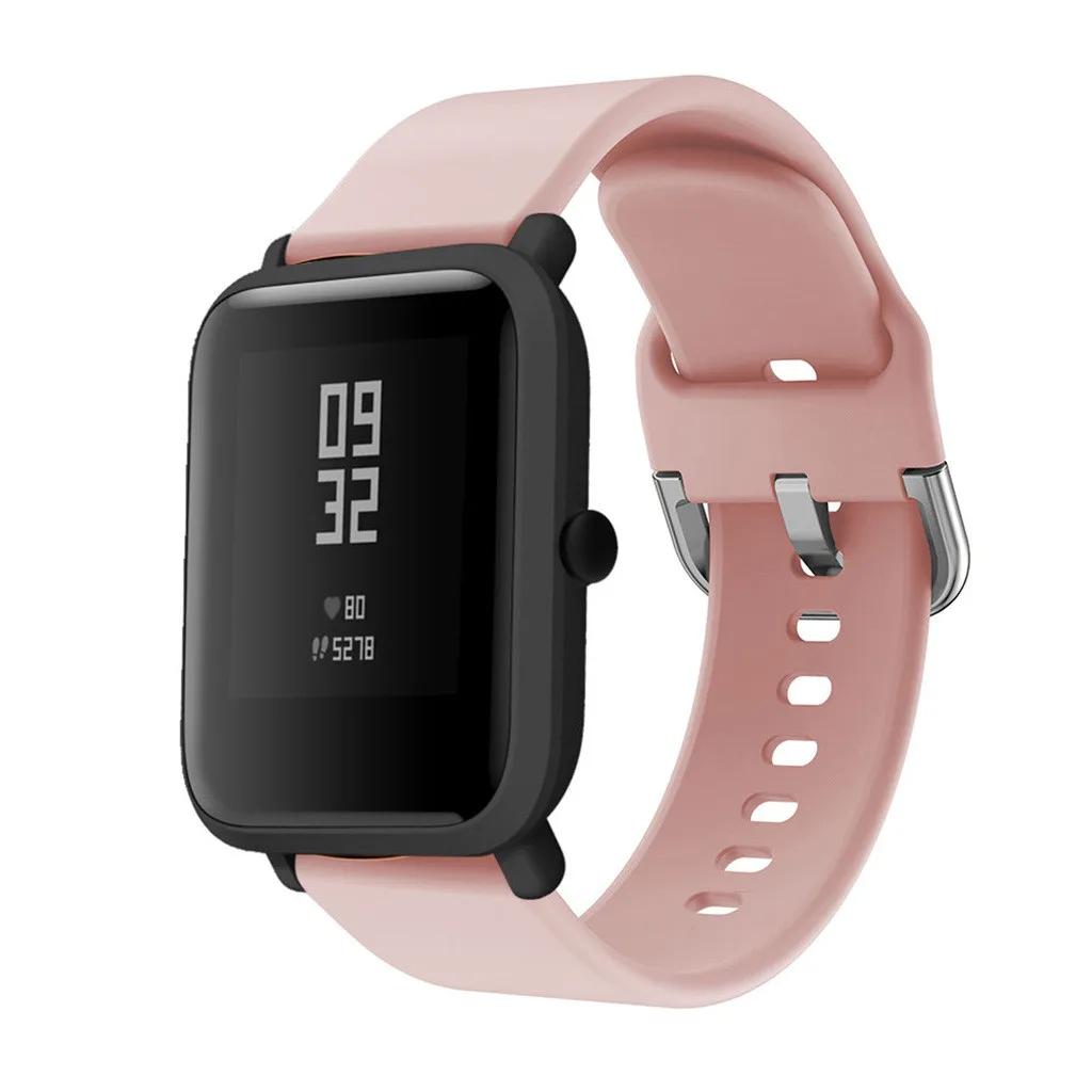 Мягкий силиконовый сменный ремешок для часов Xiaomi Huami Amazfit Bip, Молодежные часы, браслет на запястье, ремешок для спорта 524