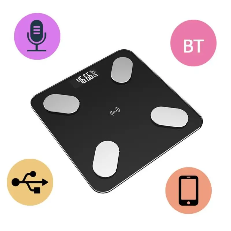 Распродажа, весы для ванной комнаты, умные весы для дома, Премиум поддержка Bluetooth, приложение для жира, цифровые весы для взвешивания жира
