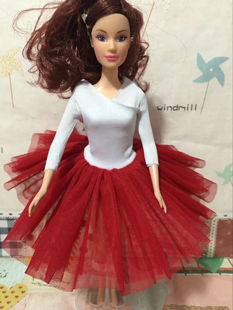 Балетное платье для куклы Барби 1/6 Свадебные pullip аксессуары одежда принцессы