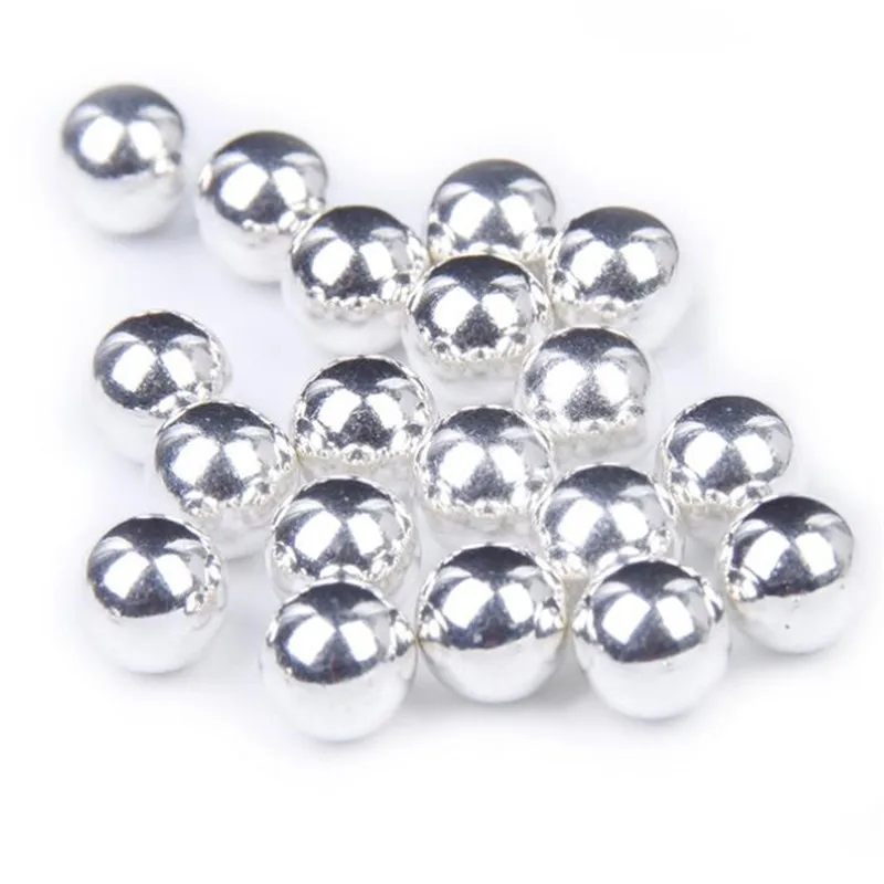 Блестящий серебряный жемчуг без отверстий 3 12 мм|beads beads|beads for craftsbeads decoration |
