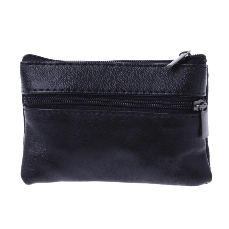 

Soft Men Women Card Coin Key Holder Zip Leather Wallet Pouch Bag Purse Gift New