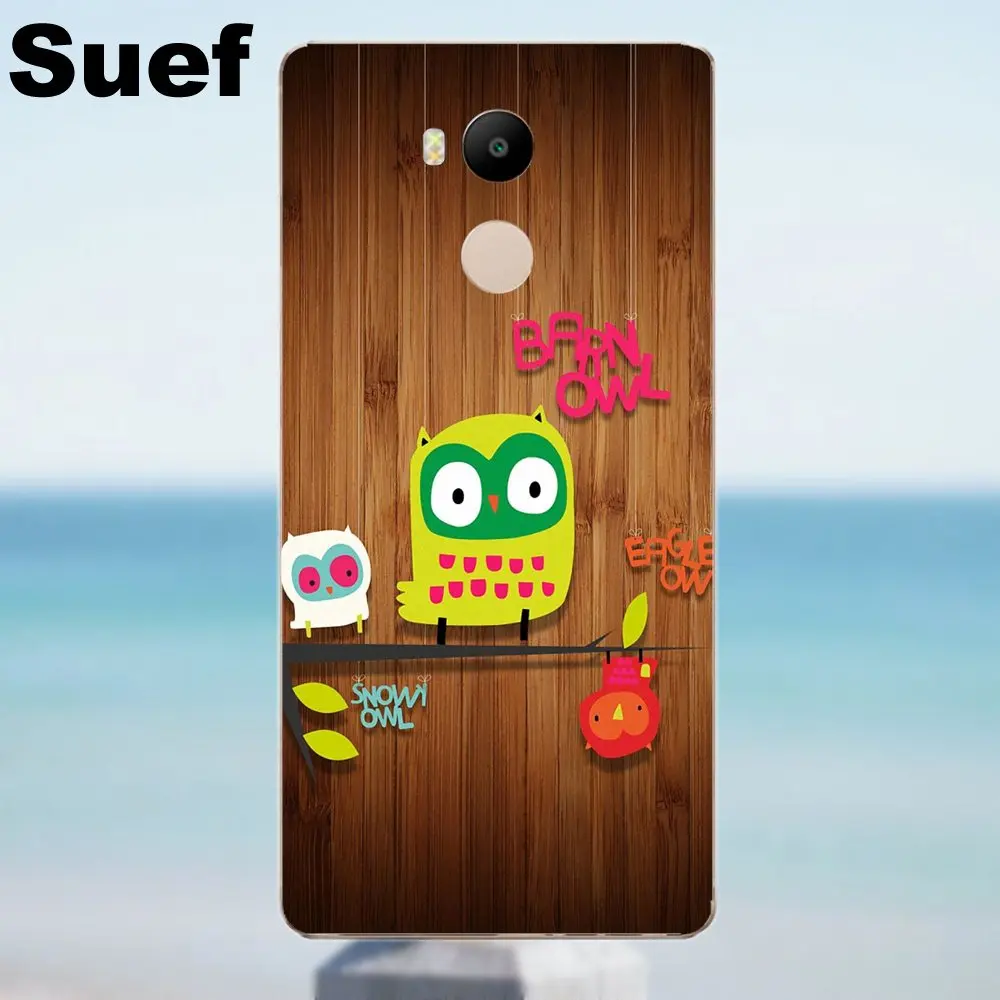 Suef Мягкий защитный чехол из ТПУ с милой веселой совой для Xiaomi Redmi 4 3 3S Pro Mi3 Mi4 Mi4i Mi4C