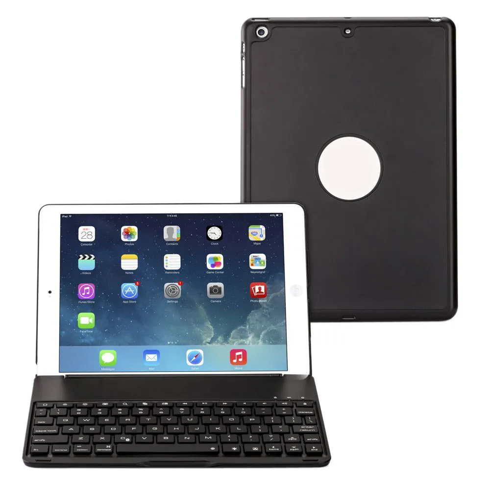VOBERRY Bluetooth ультра тонкая клавиатура беспроводная эргономичная Ipad с кожаным