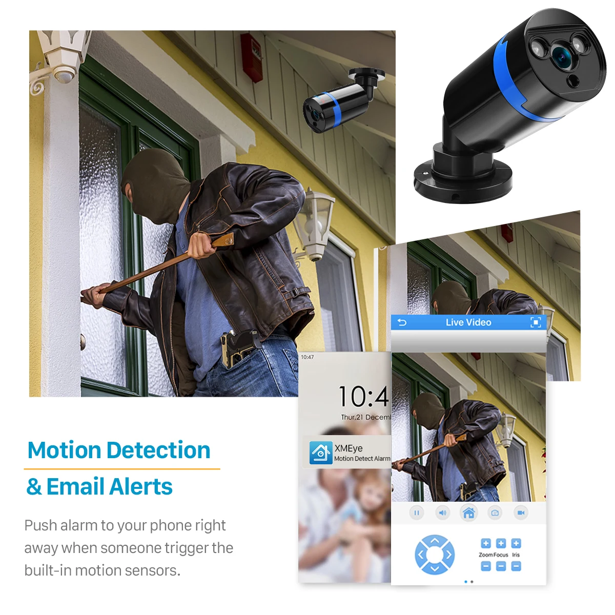 ANBIUX 4ch 1080 p CCTV Камера Системы PoE H.265 4 шт CCTV Камера Системы 2mp комплект видеонаблюдения PoE 48 V комплект видеонаблюдения