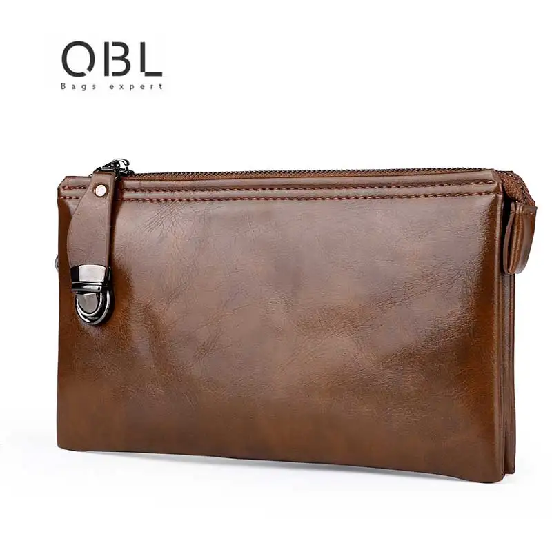 Мужские бумажники из искусственной кожи с масляным воском кошелек сумка для